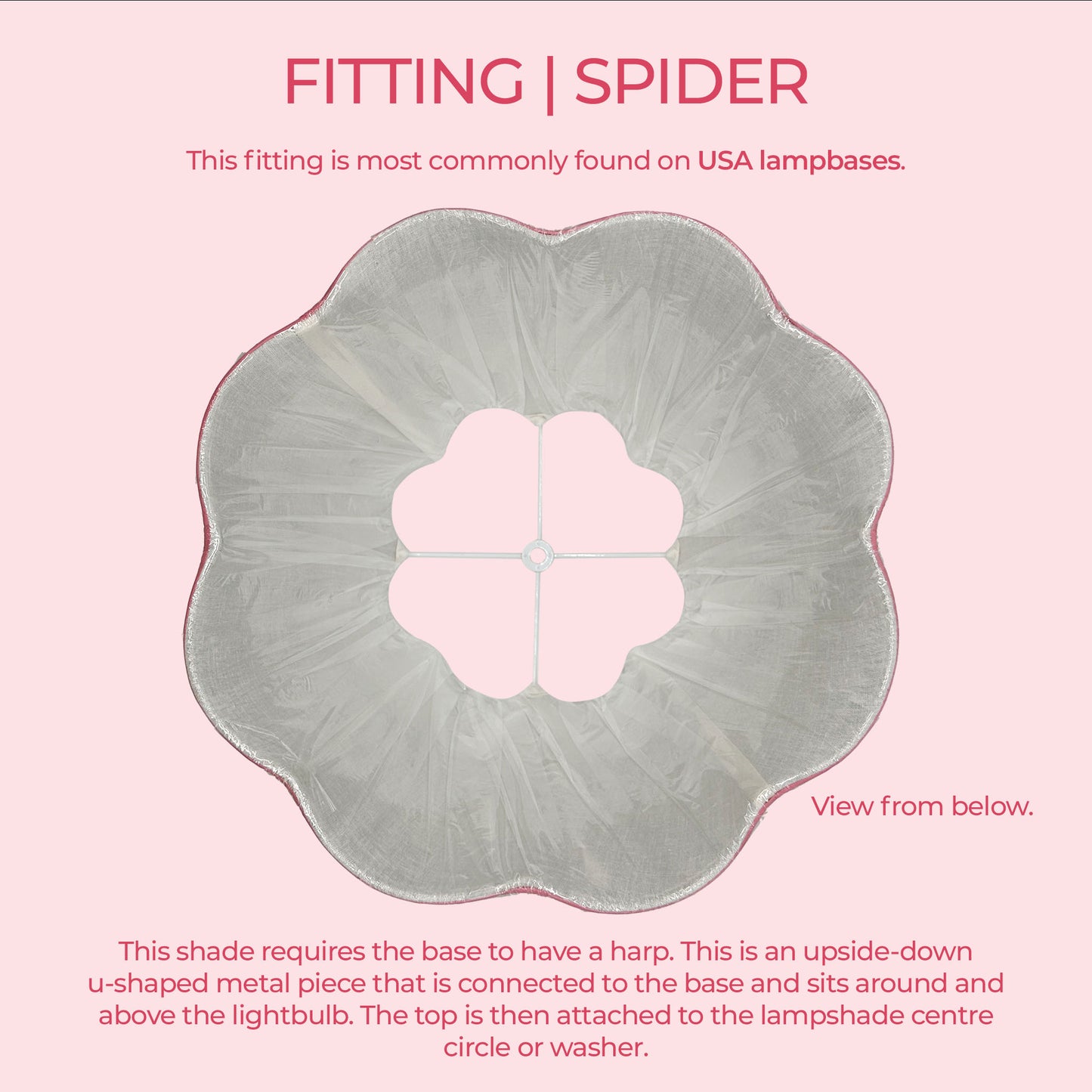 Gloria Pleated Cotton Block Printed Scallop Lampshade