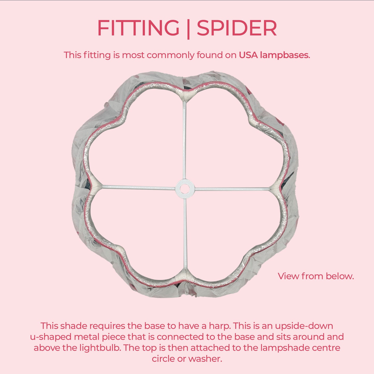 Annie Pleated Cotton Block Printed Scallop Lampshade