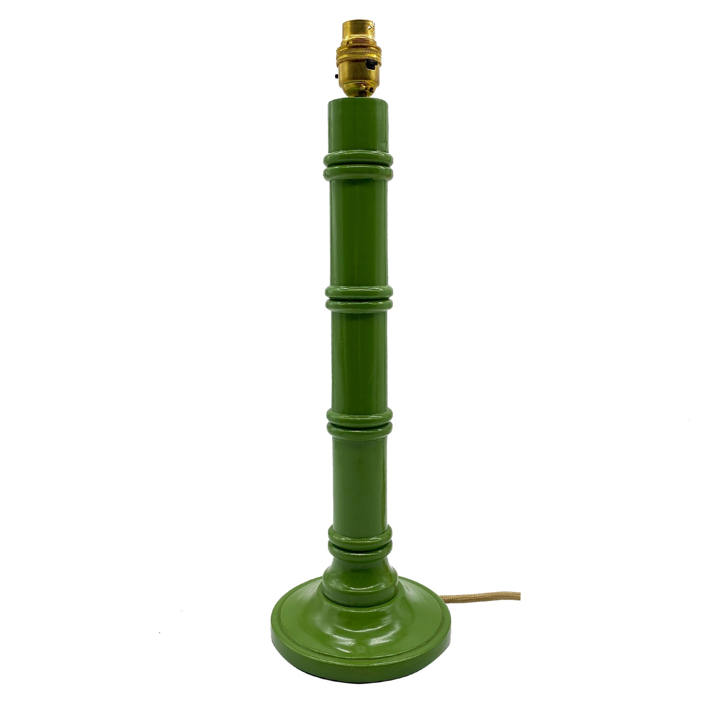Bamboo Lamp Tall - Army Green