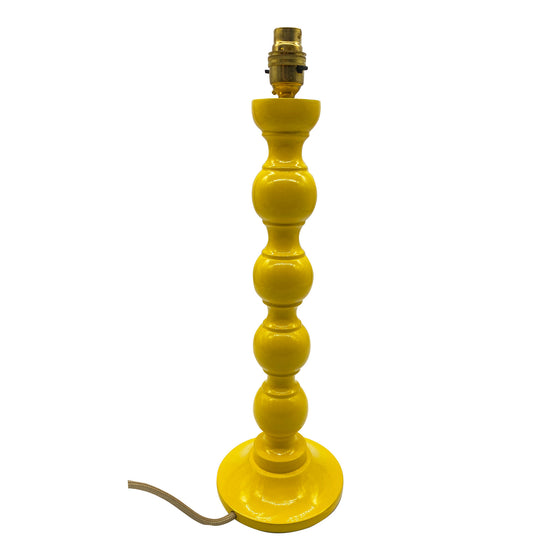 Bobbin Lamp Tall - Yellow