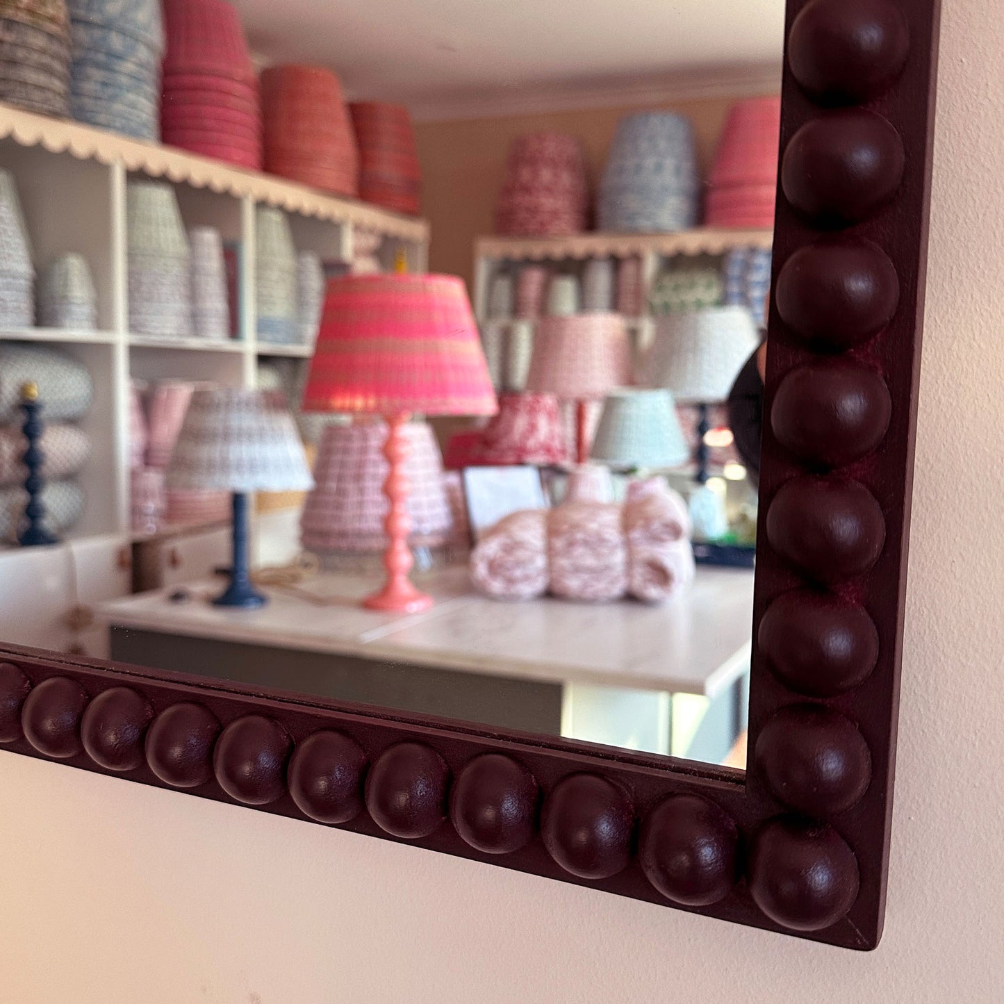 Bobbin Mirror - Aubergine