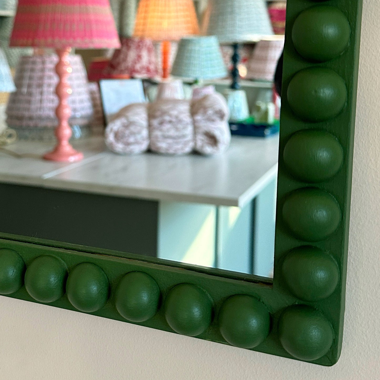 Bobbin Mirror - Racing Green - In stock
