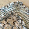 Bow Peep Handmade Block Print Cotton Quilt in Blue