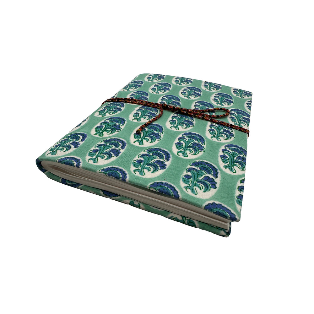 Block printed fabric note pads - 001