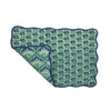 Block print quilted cotton reversible place mat - 001 no