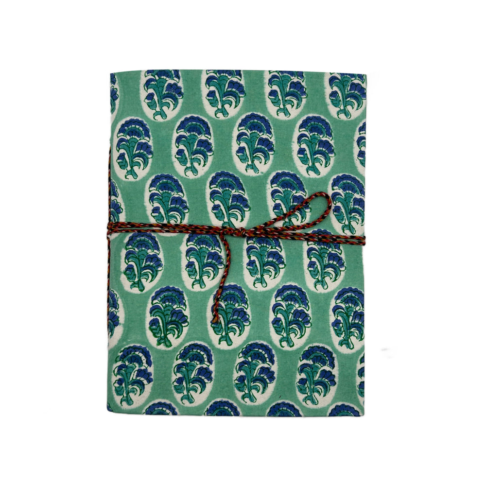 Block printed fabric note pads - 001