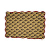 Block print quilted cotton reversible place mat - 002