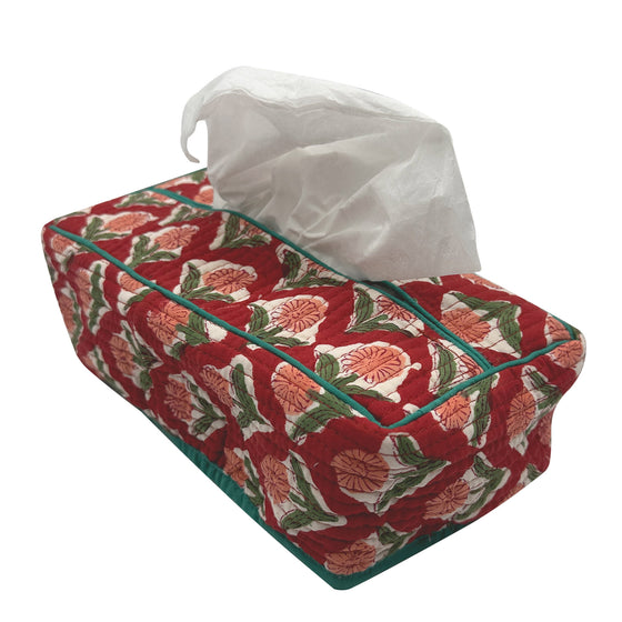 Quilted Tissue box cover - 005