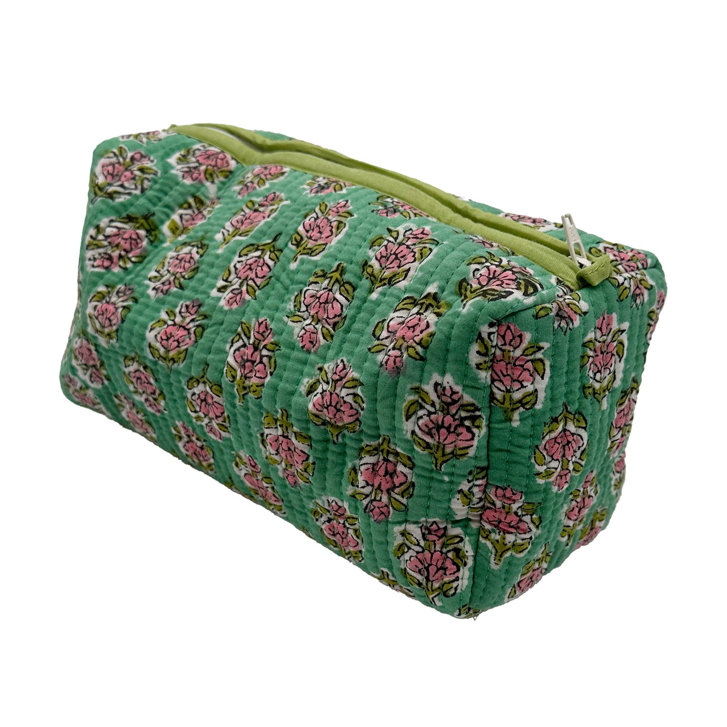 Quilted Cotton Wash Bag - Amy