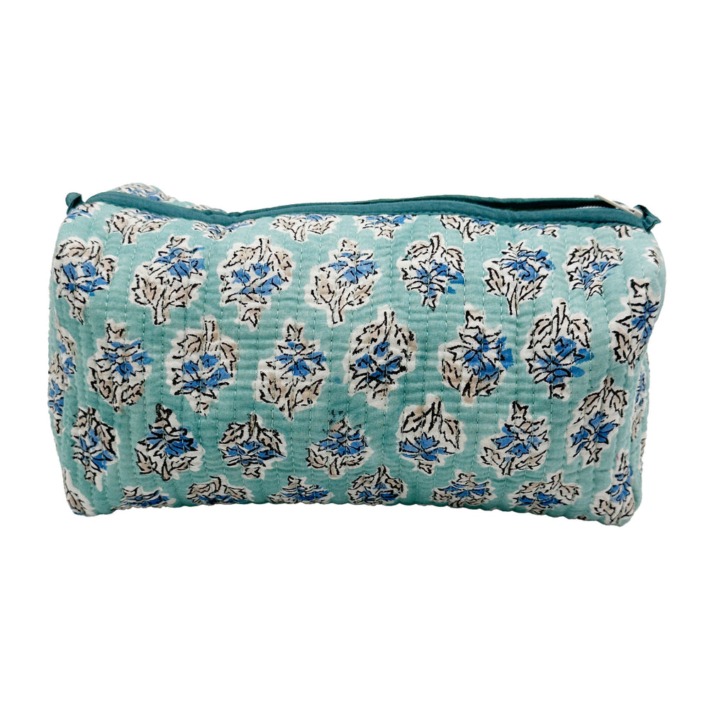 Quilted Cotton Wash Bag - Anna