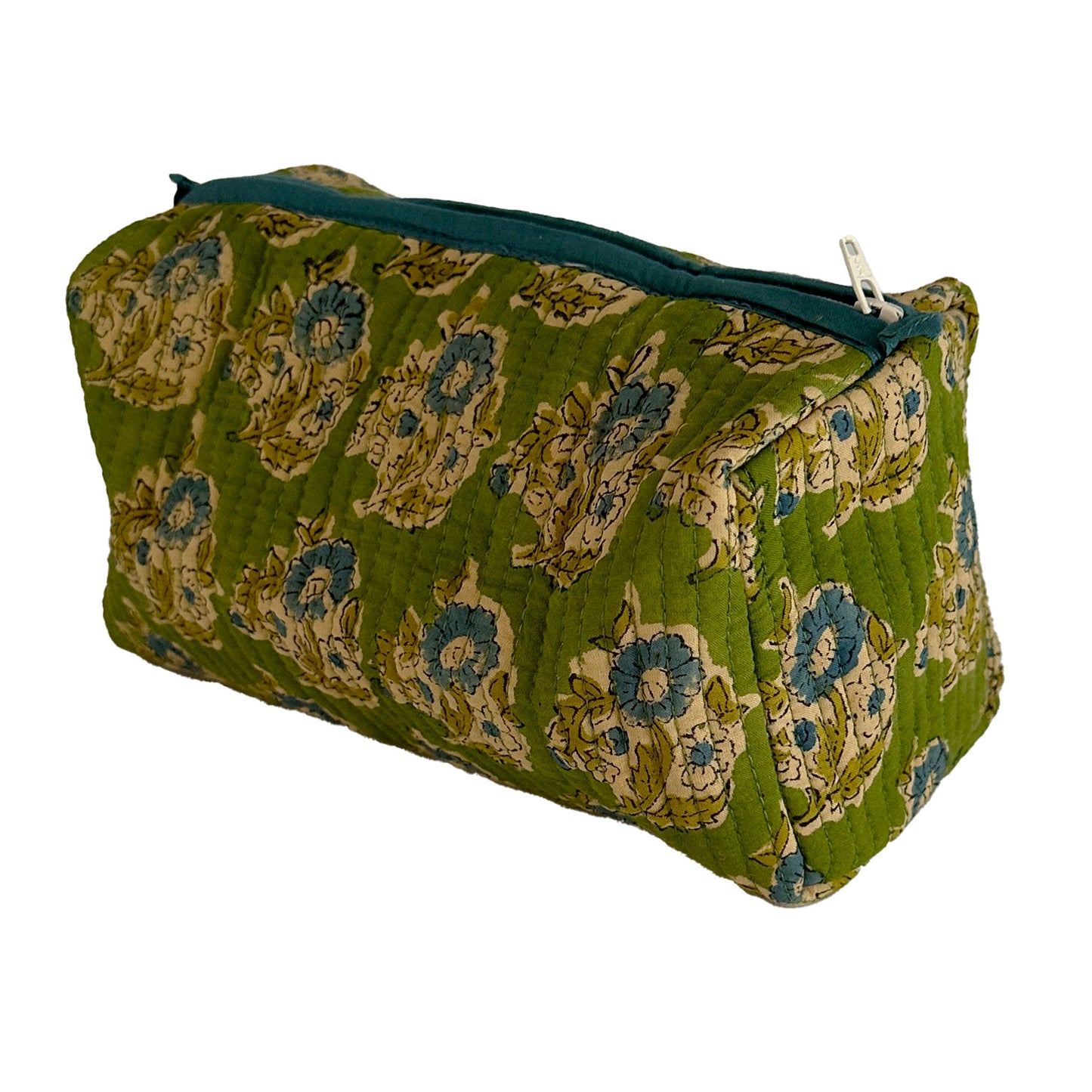 Quilted Cotton Wash Bag - Claudia