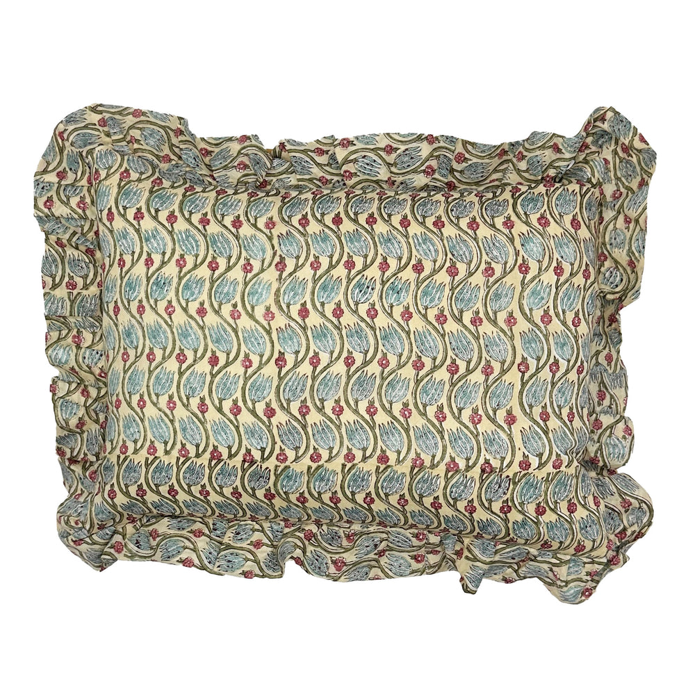 
                  
                    Florence Pleated Cotton Block Printed Scallop Lampshade
                  
                