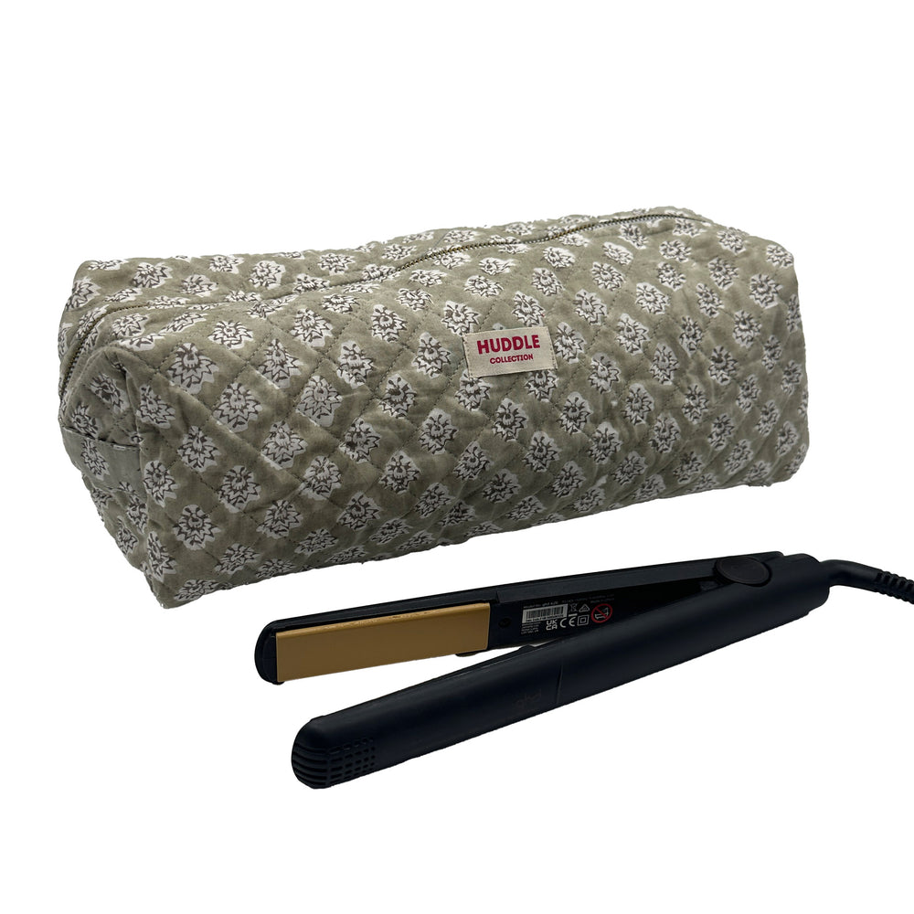 Hair Tool Bag - Georgie in biscuit