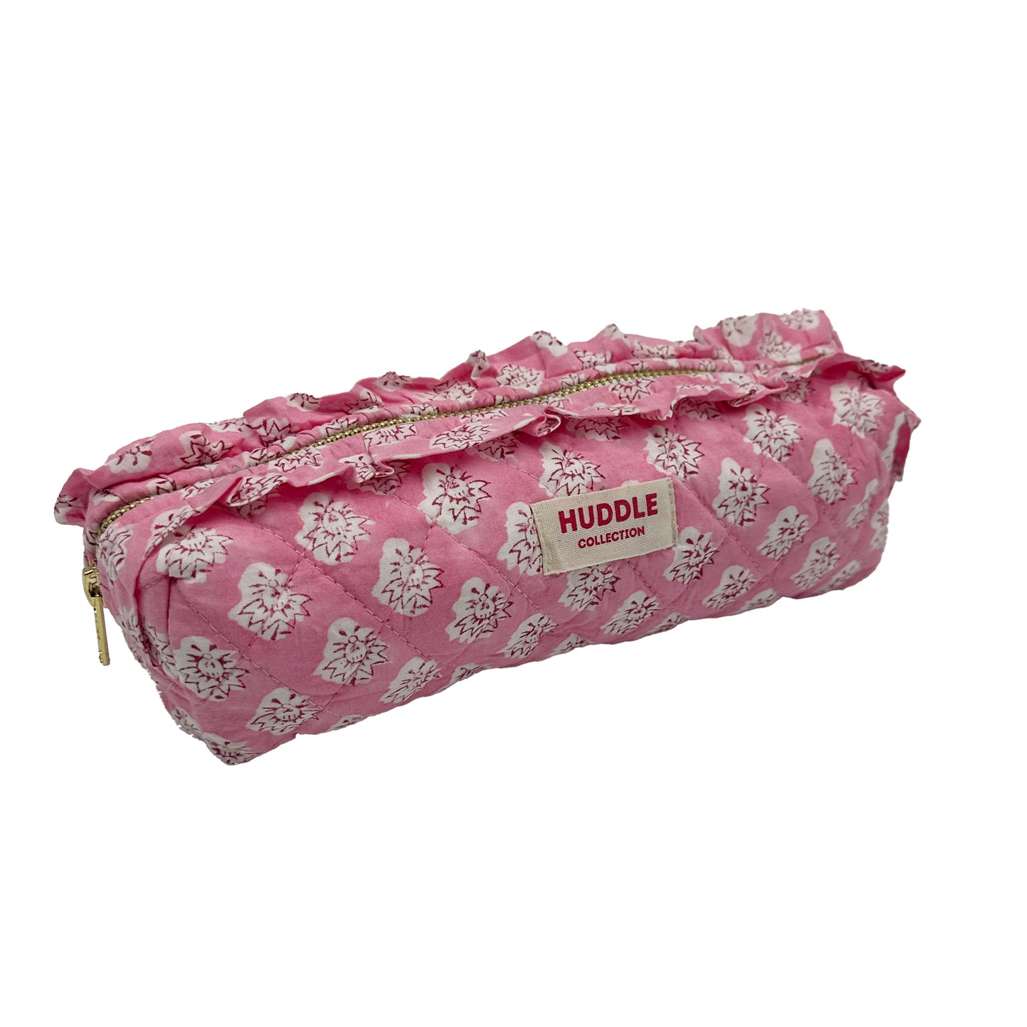Frilled Make-up bag - Georgie in Pink