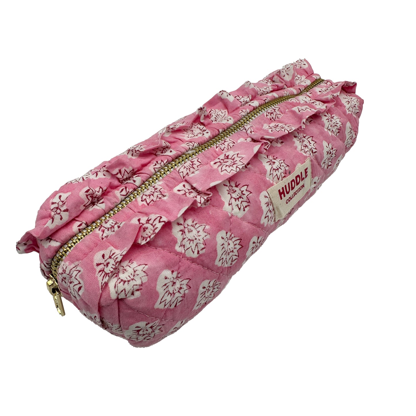 Frilled Make-up bag - Georgie in Pink