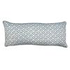 Lumbar hand block piped trim cushion - Jennie in Pale Blue