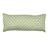 Lumbar hand block piped trim cushion - Jennie in Green