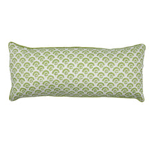  Lumbar hand block piped trim cushion - Jennie in Green