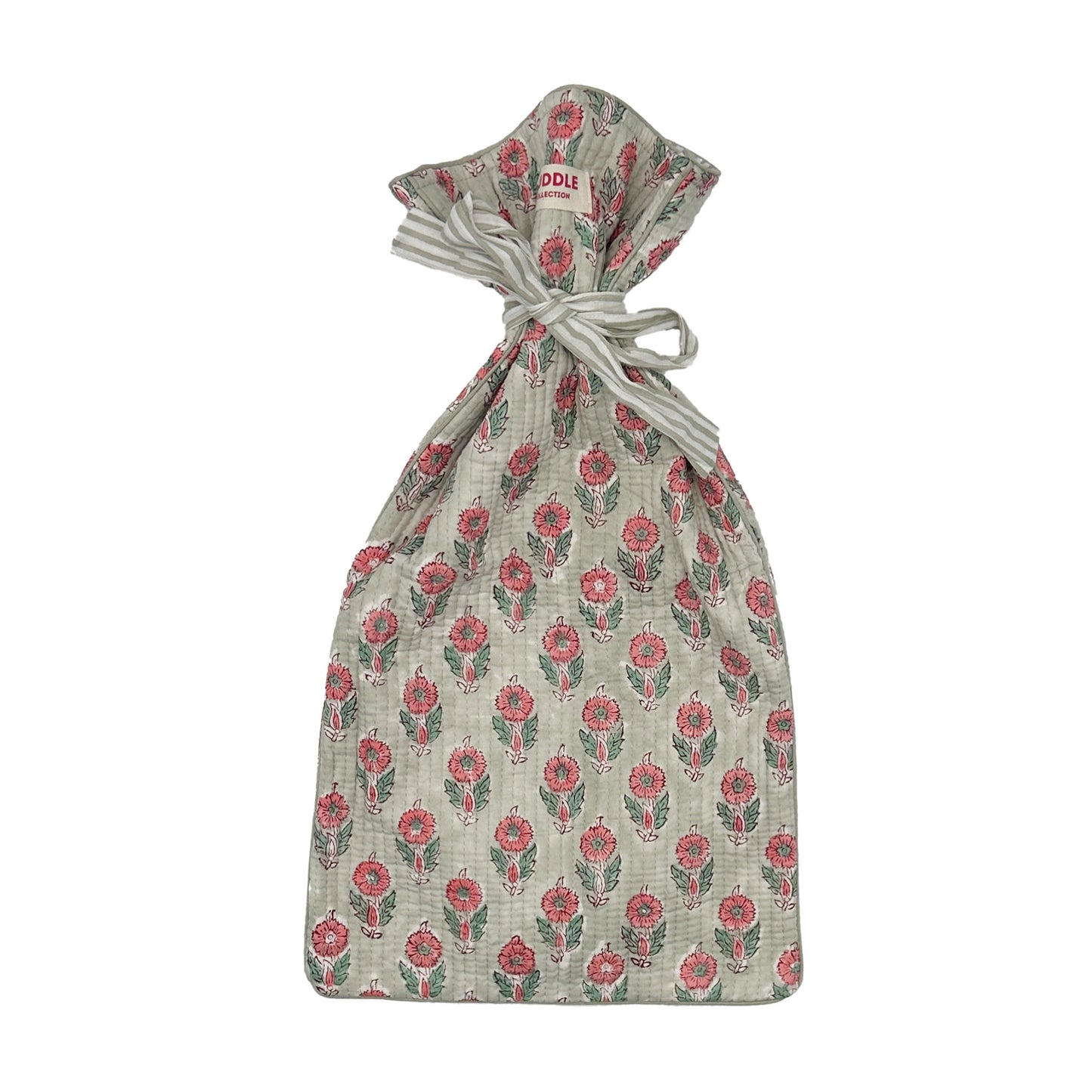 Quilted hot water bottle cover - Bea