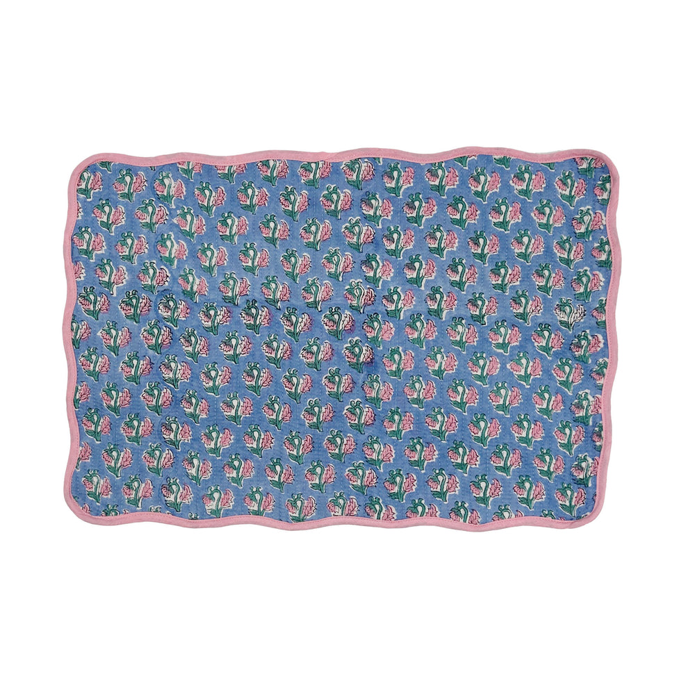 
                  
                    Block print quilted cotton reversible place mat - 007
                  
                