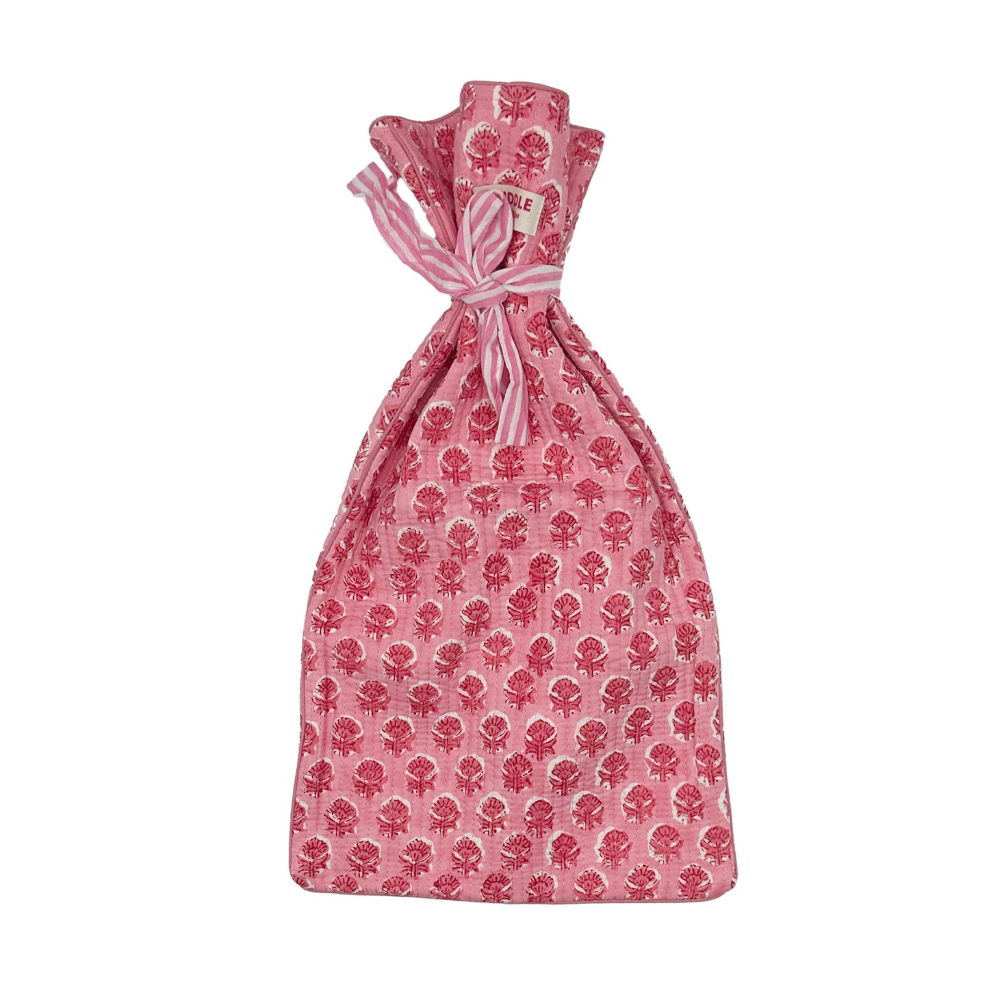 Quilted hot water bottle cover - Polly