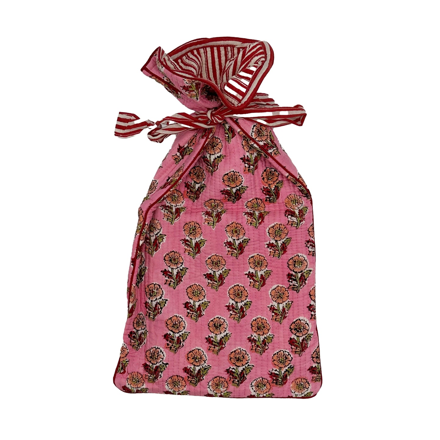 Quilted hot water bottle cover - Tess