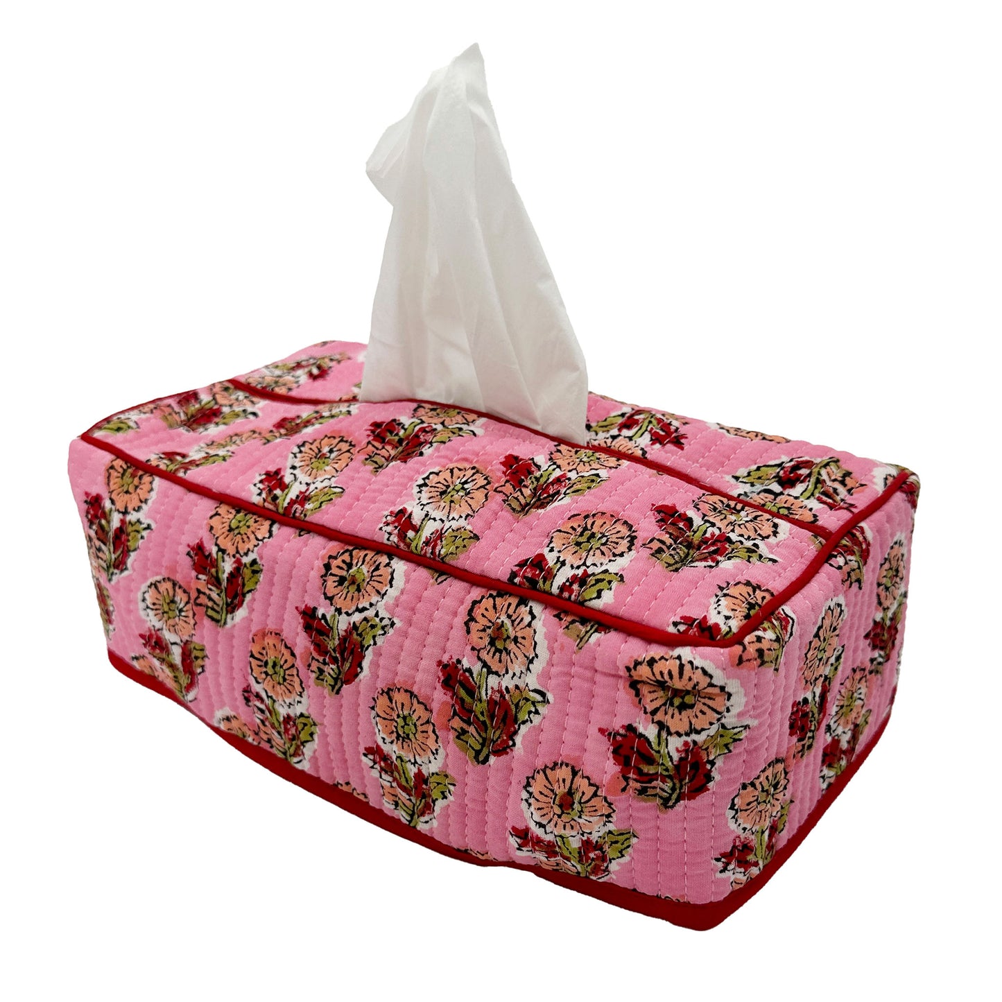 Quilted Tissue box cover - Tess