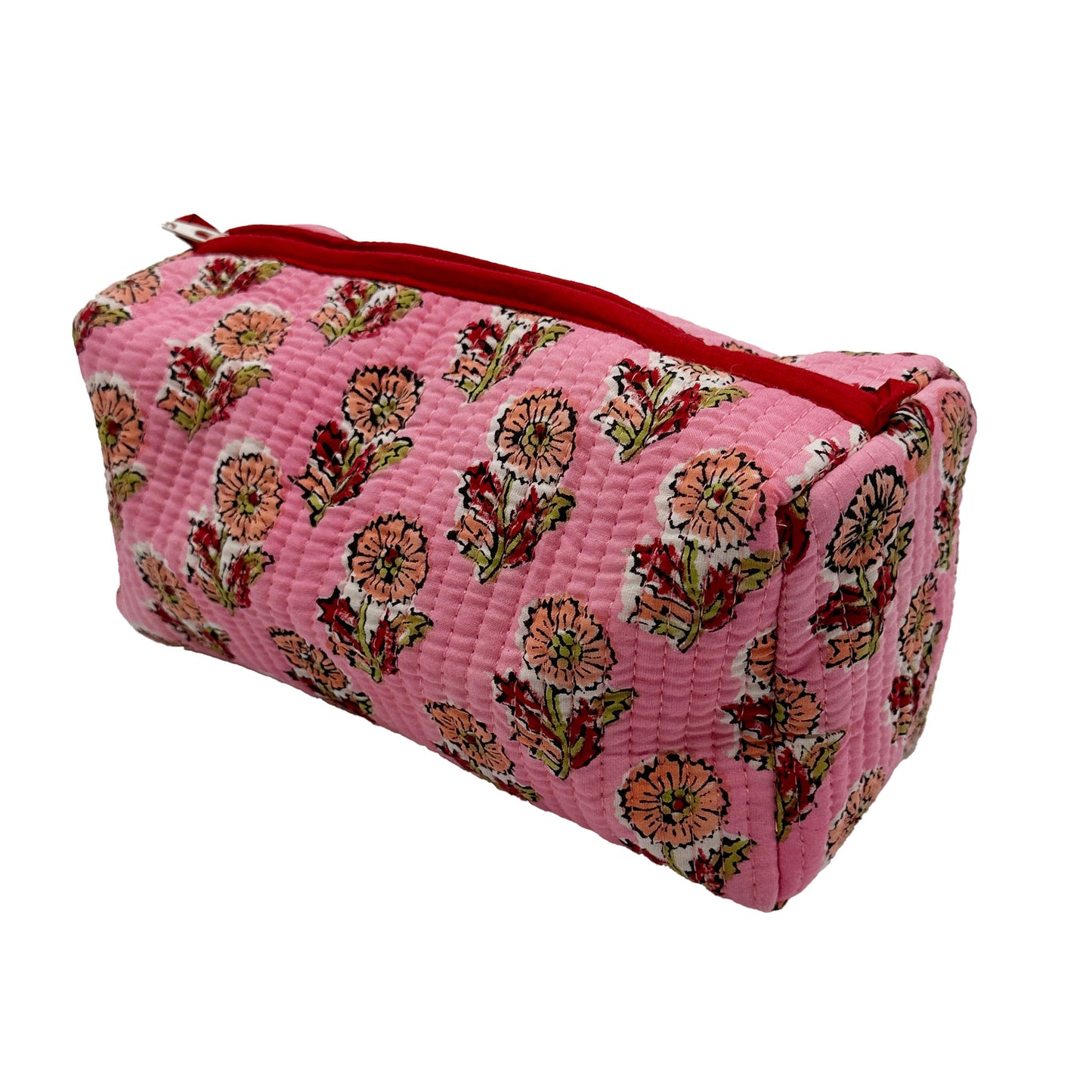 Quilted Cotton Wash Bag - Tess