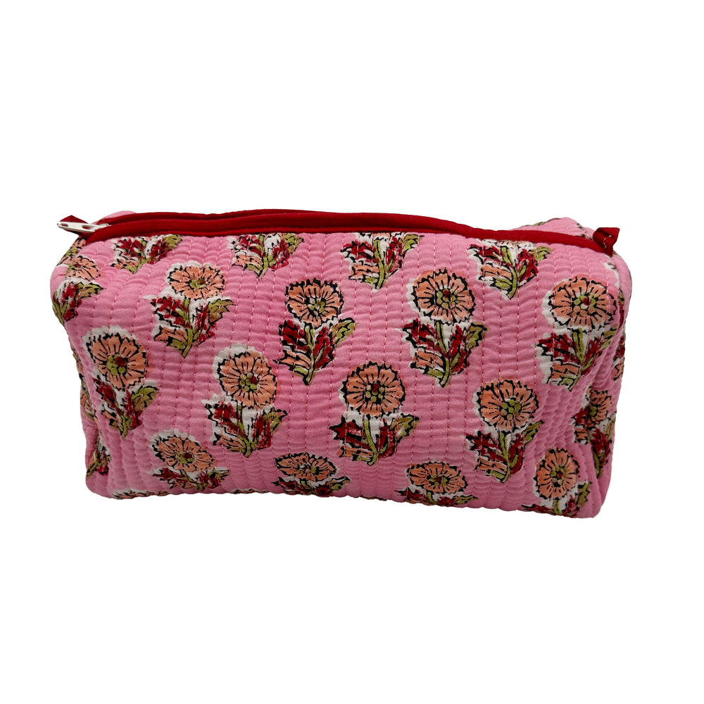 Quilted Cotton Wash Bag - Tess