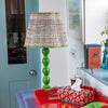 Florence Pleated Cotton Block Printed Scallop Lampshade