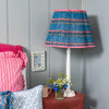 Gloria Pleated Cotton Block Printed Scallop Lampshade