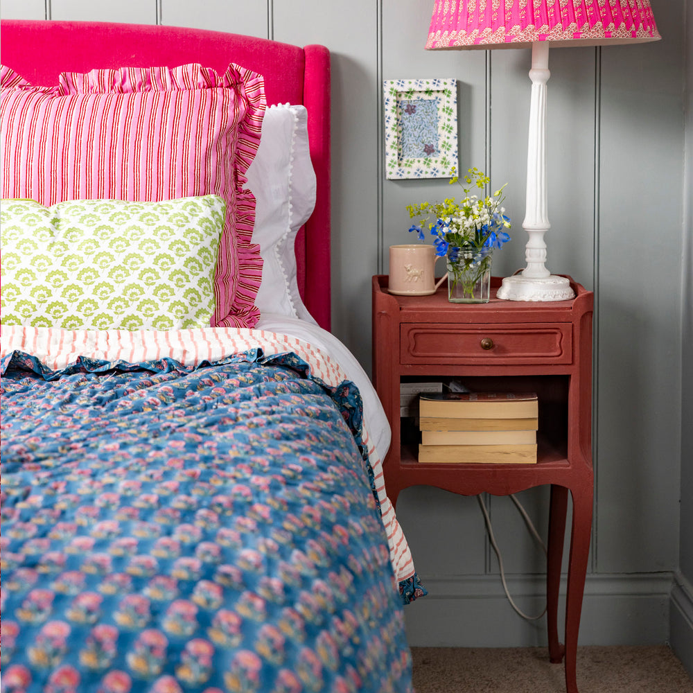 
                  
                    Gloria Handmade Block Print Cotton Quilt
                  
                