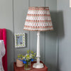 Mimi Pleated Cotton Block Printed Scallop Lampshade