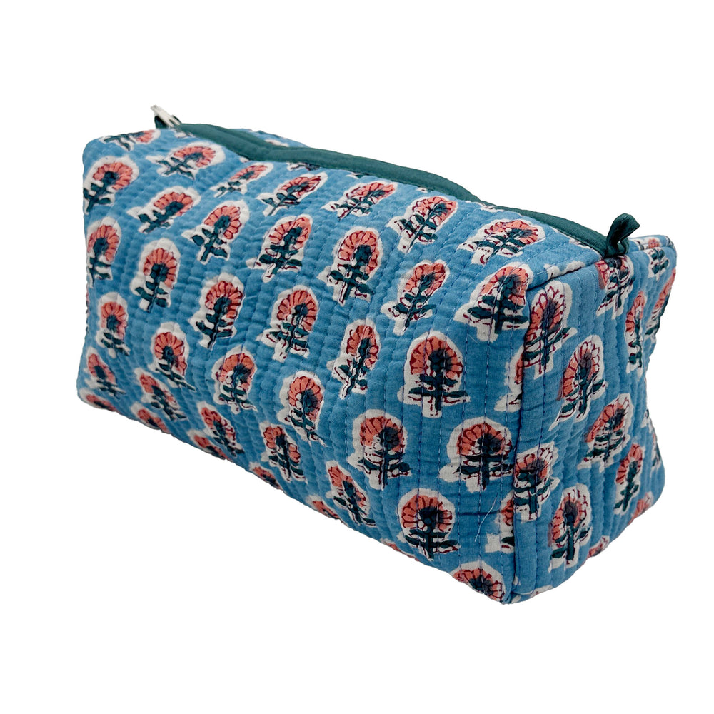 Quilted Cotton Wash Bag - Susie