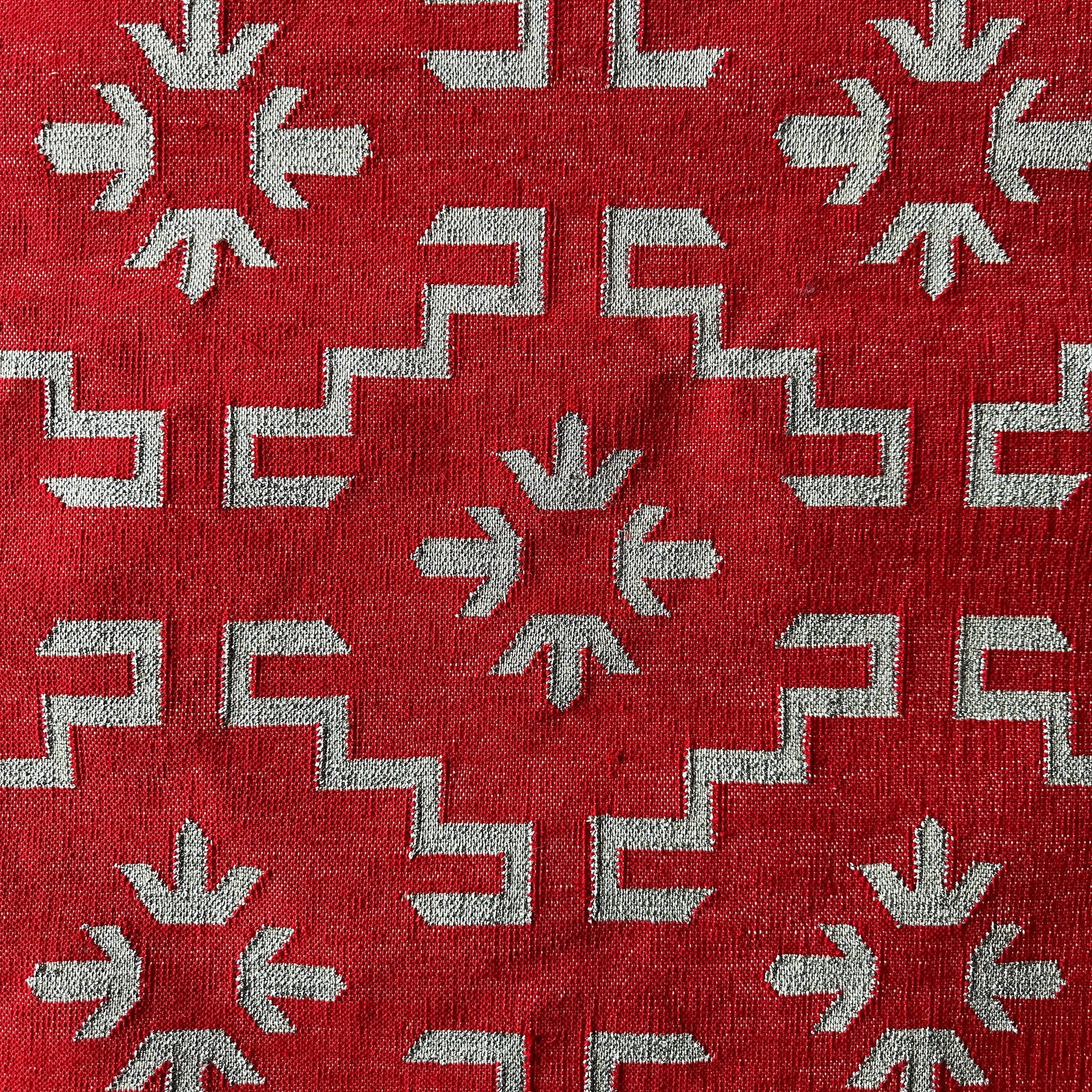 Arrti Indian Cotton Handmade Rug - Sparkle Red – Huddle Collection