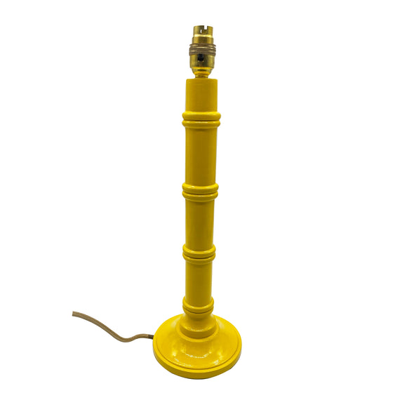 Bamboo Lamp Tall - Yellow