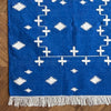 Meera Indian Cotton Handmade Runner - Blue