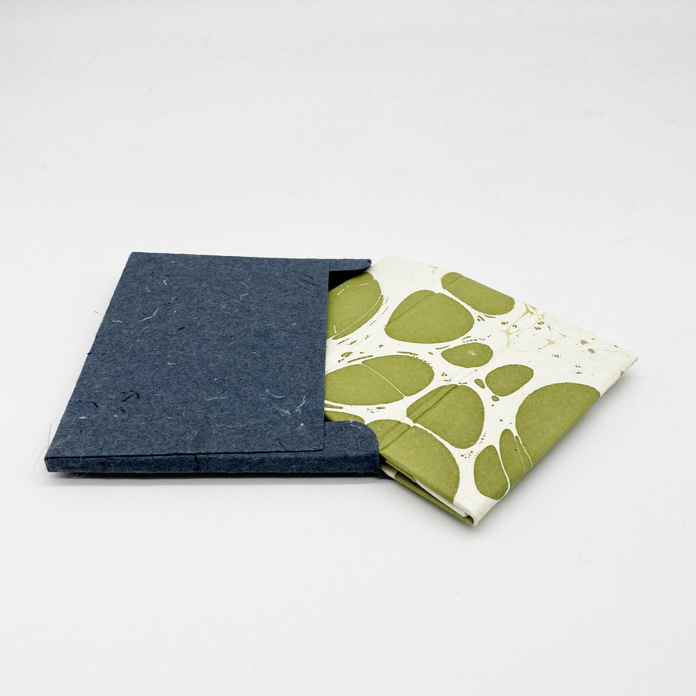 
                  
                    Marbled Paper Hexagonal Pen Pot - Sage Green
                  
                