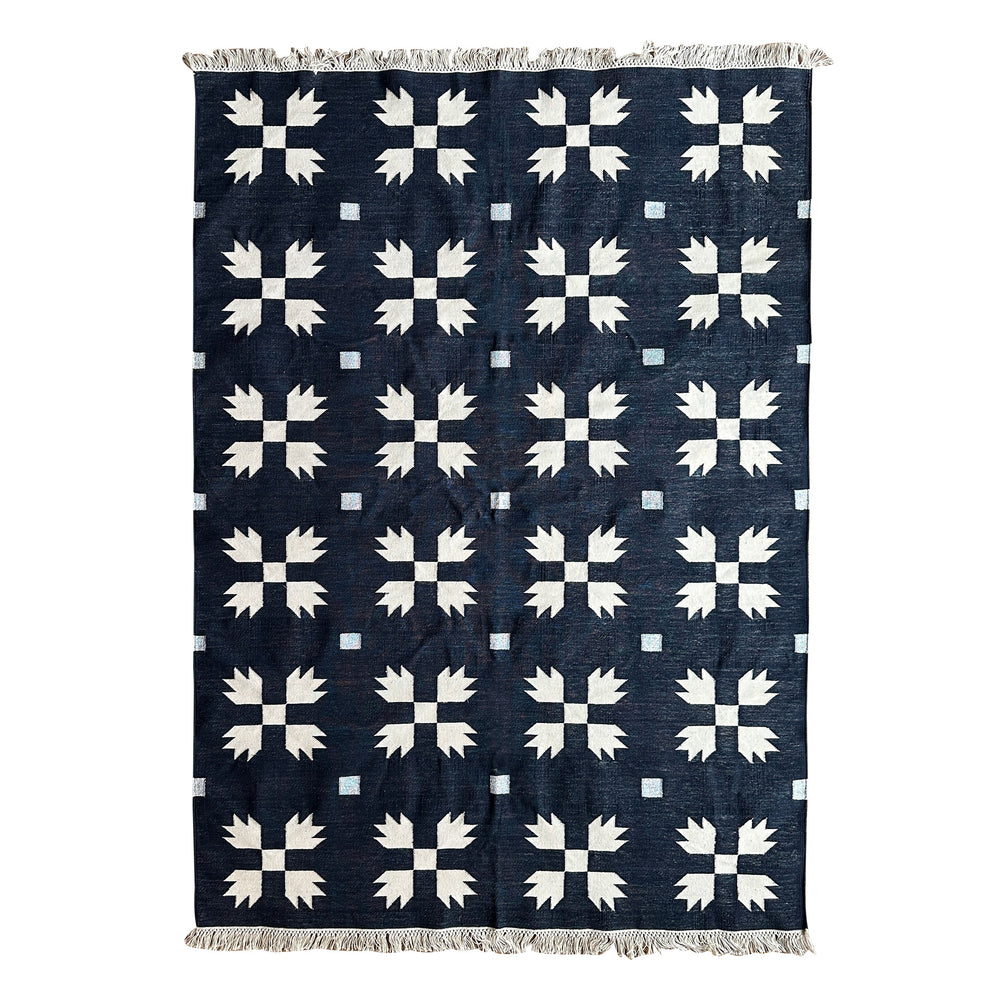 
                  
                    Shivani Indian Cotton Handmade Rug - Sparkle Navy
                  
                