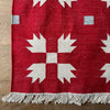 Shivani Indian Cotton Handmade Rug - Sparkle Red