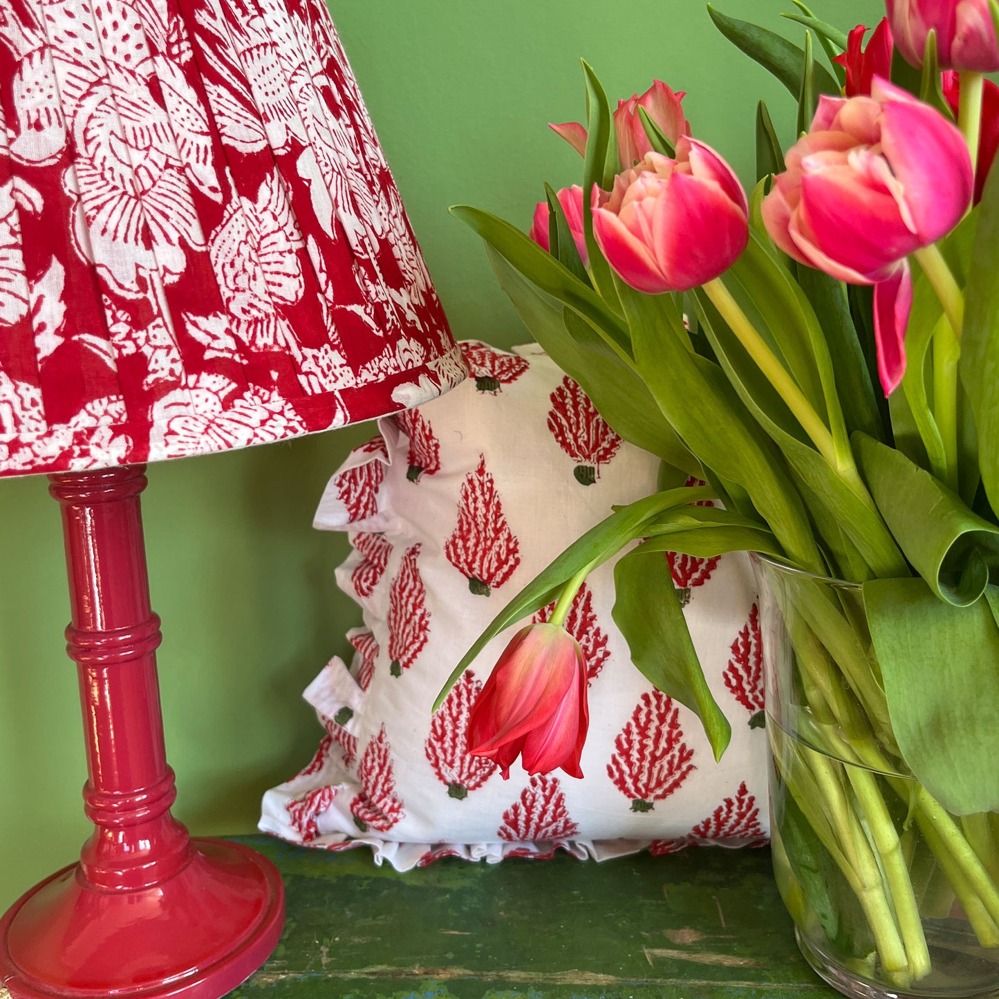 Bamboo Lamp Short - Berry