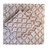 Bow Peep block printed Napkins (4) - Pink and Berry
