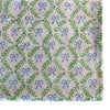 Bow Peep block printed table cloth - Blue and Green