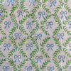 Bow Peep block printed Napkins (4) - Blue and Green