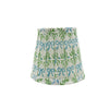 Bow Peep Pleated Cotton Block Printed Lampshade in Green