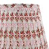 Bow Peep Pleated Cotton Block Printed Lampshade in Pink