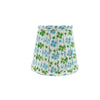 Heidi Pleated Cotton Block Printed Lampshade in Green