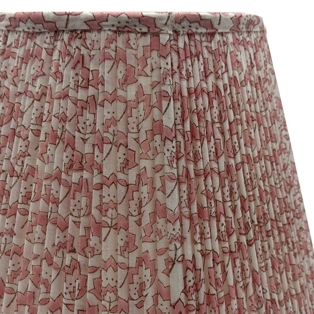 
                  
                    Large hand block frilled cotton cushion - Jennie in Pink
                  
                