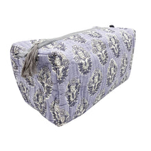  Quilted Cotton Wash Bag - Lilac Boota