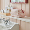 Quilted Cotton Wash Bag - Pink Buti